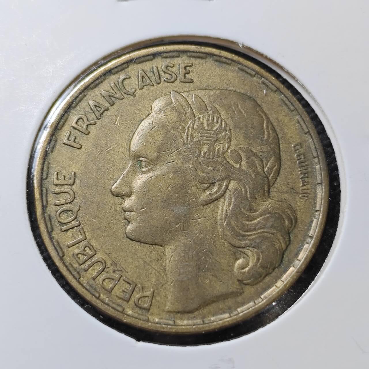 KK钱币收藏小铺  第396期  2月预留时间 周末发货  法国50法郎