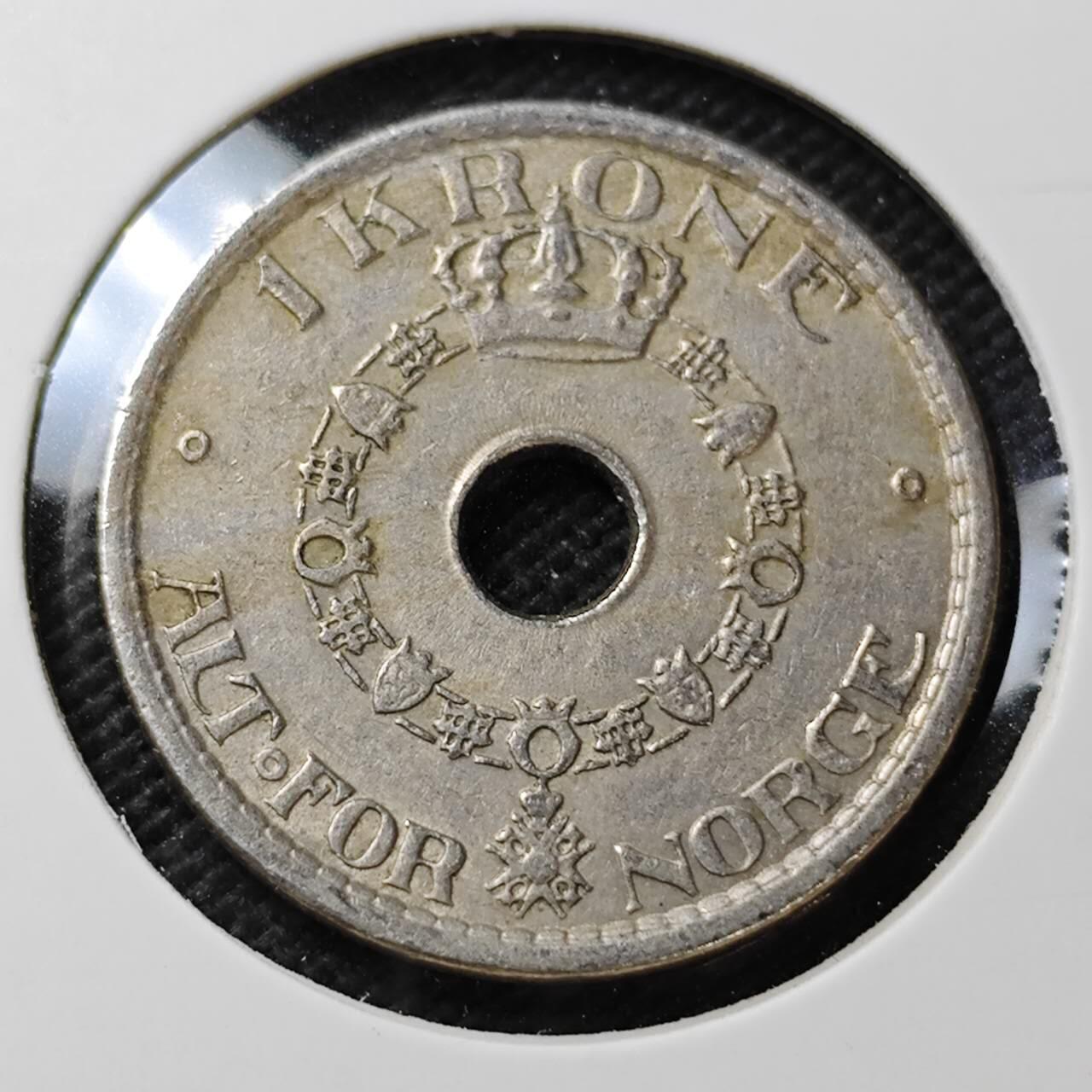 KK钱币收藏小铺  第396期  2月预留时间 周末发货  1949挪威1克朗