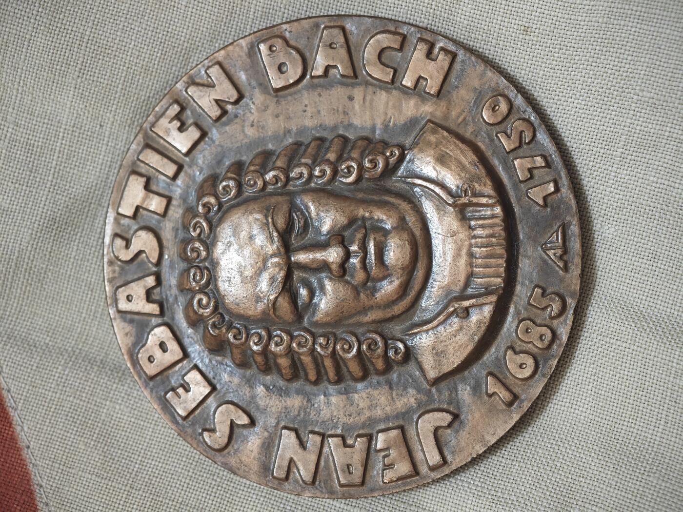 橙子收藏第四期 1934年法国 约翰·塞巴斯蒂安·巴赫纪念青铜艺术大铜章   