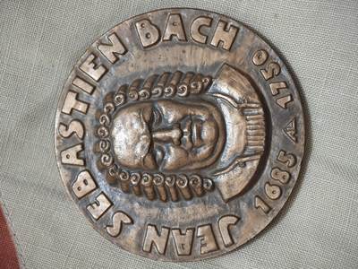 橙子收藏第四期 1934年法国 约翰·塞巴斯蒂安·巴赫纪念青铜艺术大铜章   