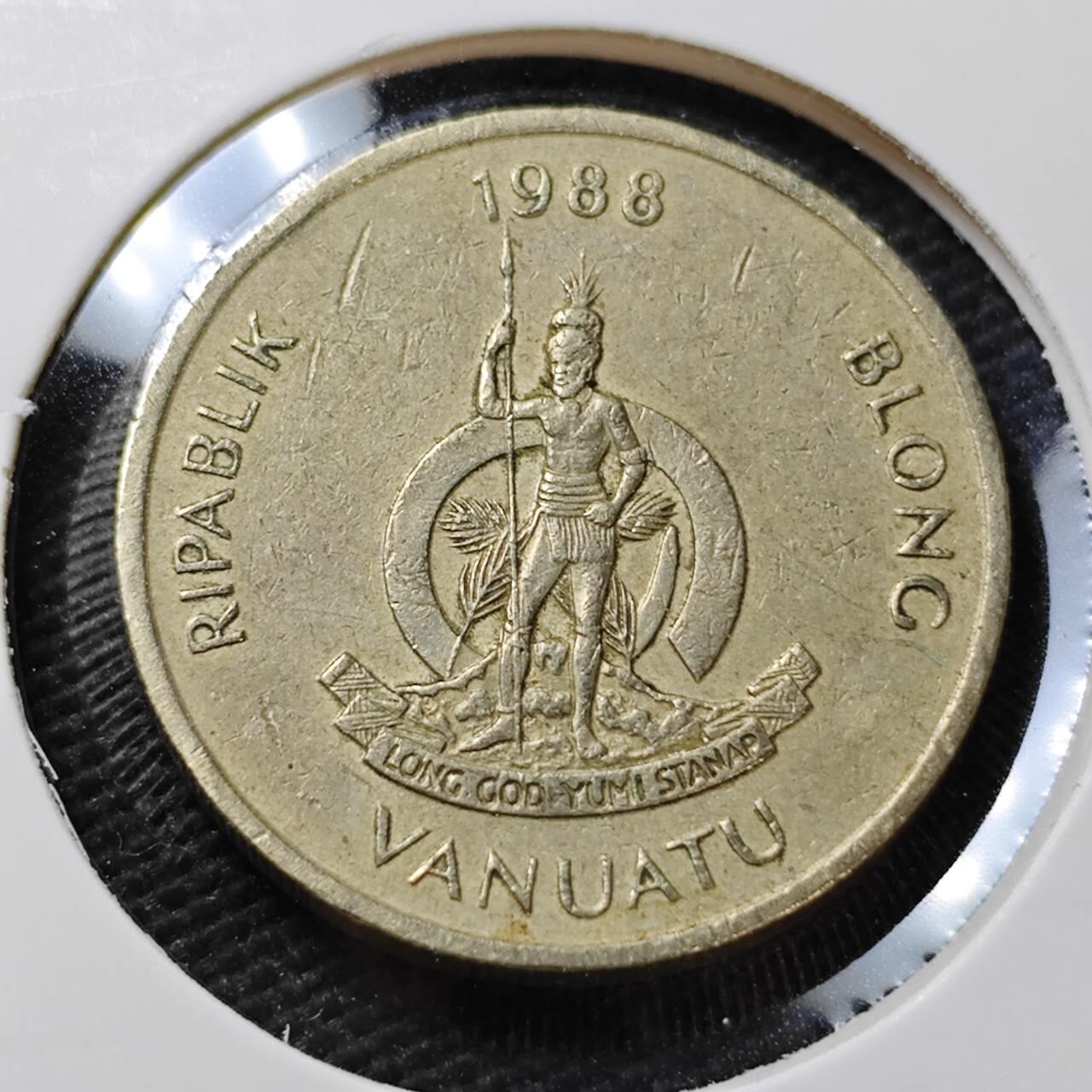 KK钱币收藏小铺  第396期  2月预留时间 周末发货  瓦努阿图100瓦图