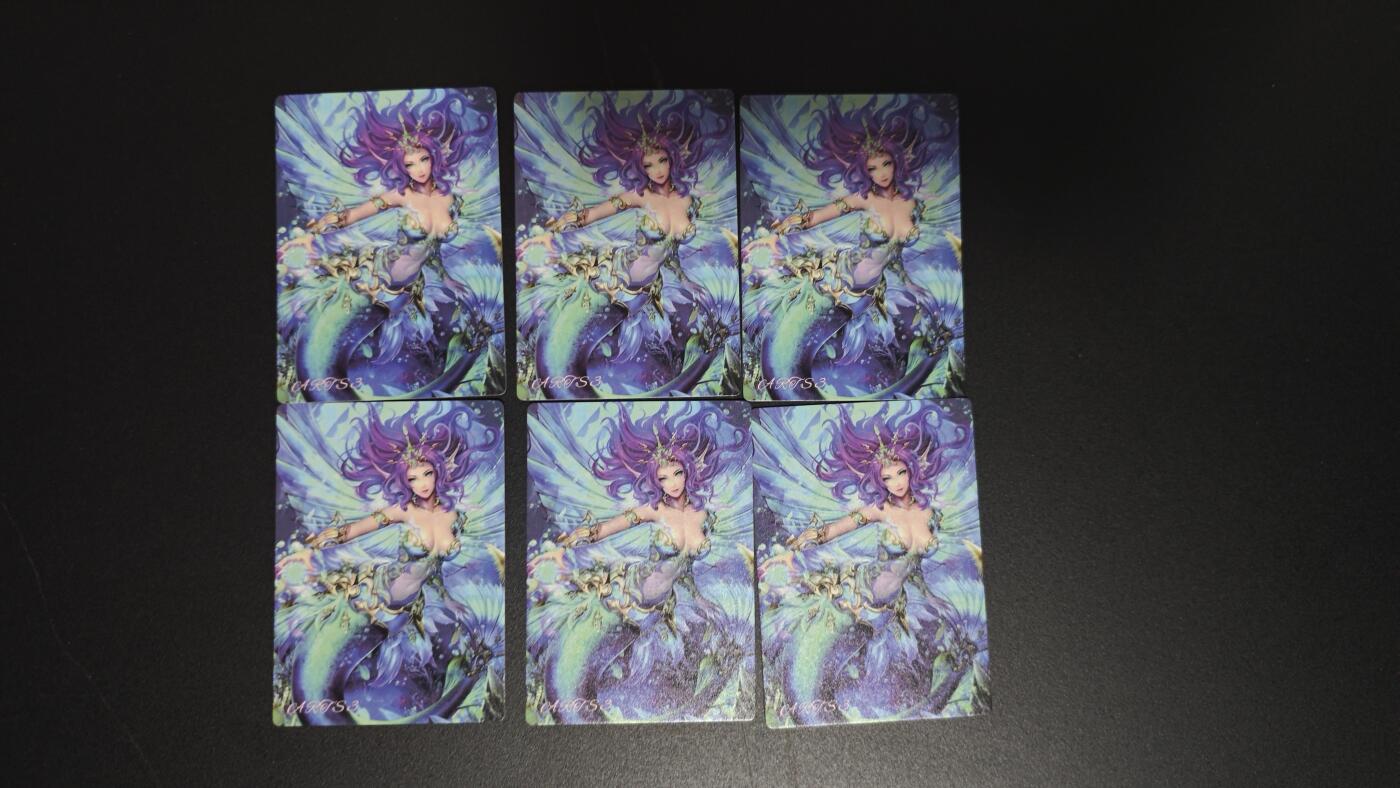 玉楼春卡牌第三期（开年小场，送拍零佣金，持续收拍） 美女散卡 6张