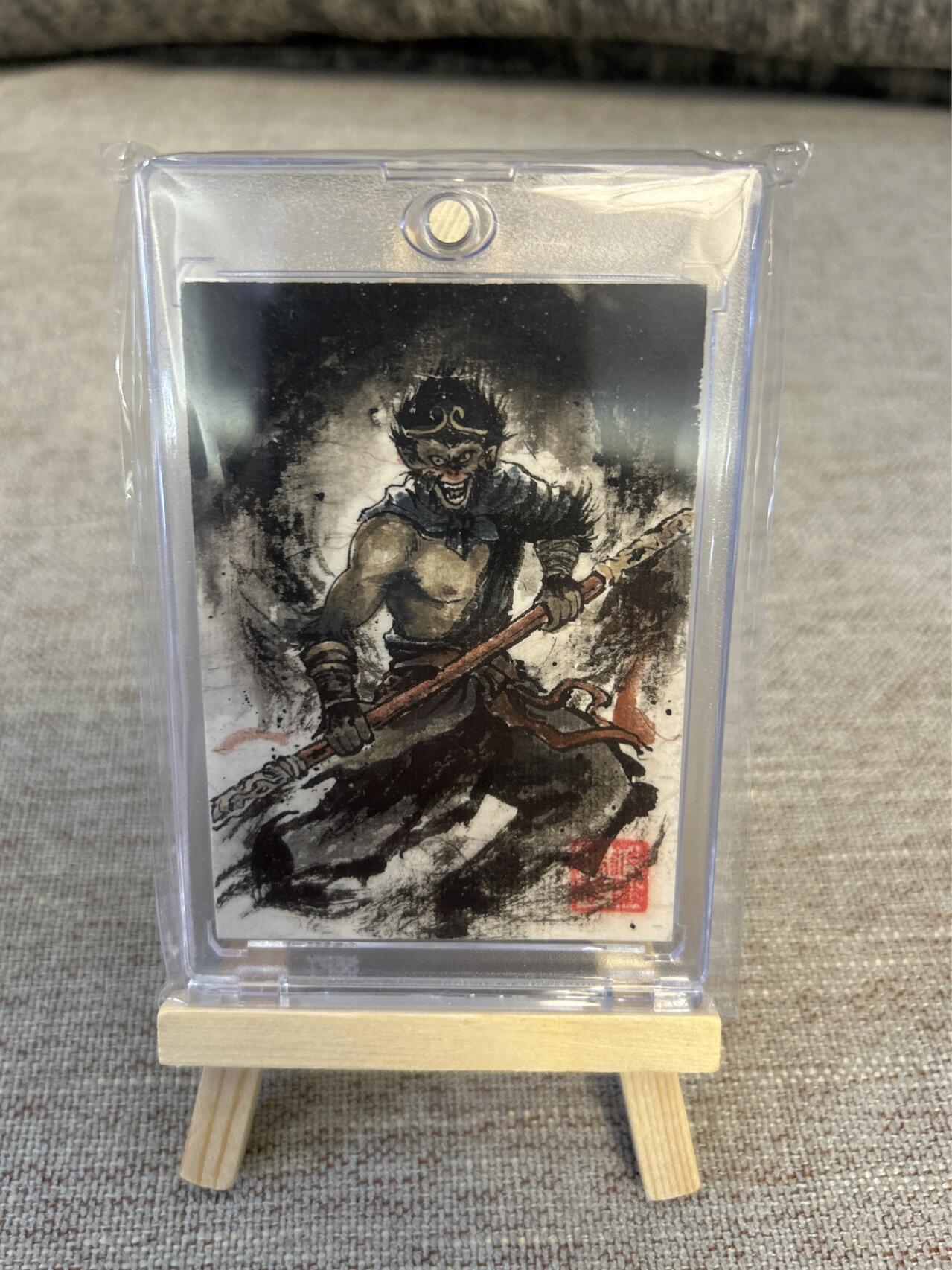 喜灰玩卡拍卖第五期，接拍品0佣金，欢迎送拍，释放现金流，让自己有资金可以购买更多喜欢的卡牌，让别的卡友能淘到更多心仪的卡牌 李照阳 （神笔马羊） 手绘绘孙悟空卡