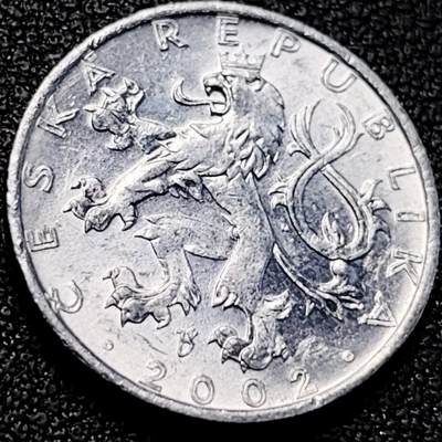 泉币菌-第200场- 新年快乐 新年第8场 本场拍品多 请提前出价（正月十五统一发货） - 原光美品 捷克50赫勒铝币 19mm  双尾狮