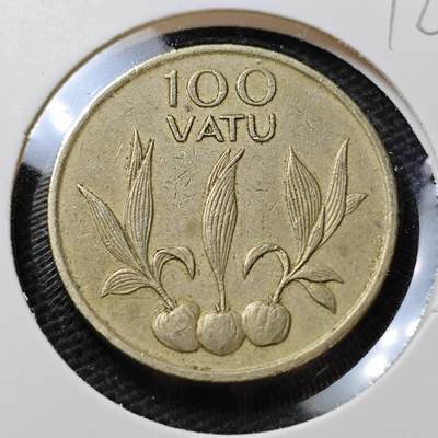 KK钱币收藏小铺  第396期  2月预留时间 周末发货 -  瓦努阿图100瓦图