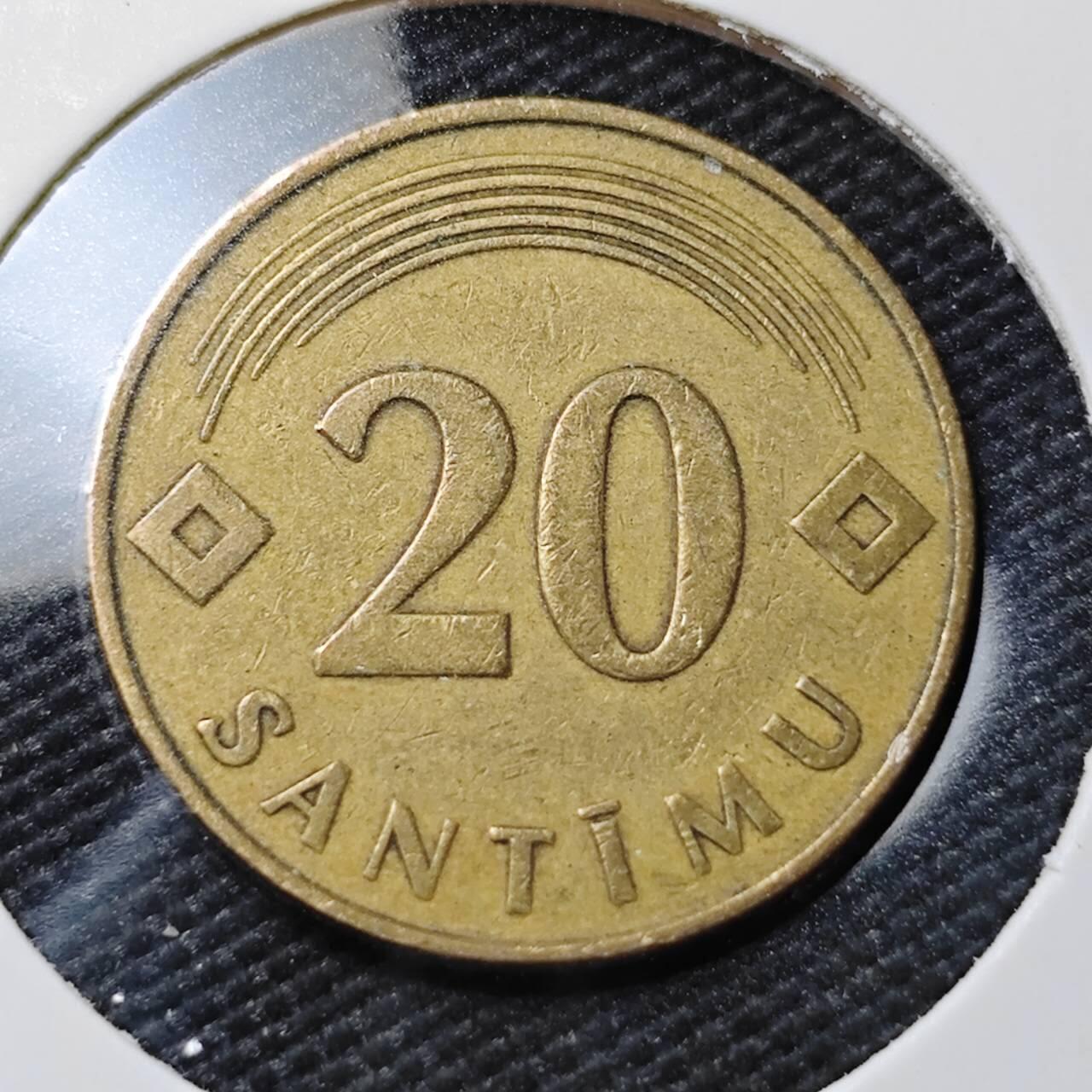 KK钱币收藏小铺  第396期  2月预留时间 周末发货  1992拉脱维亚20分