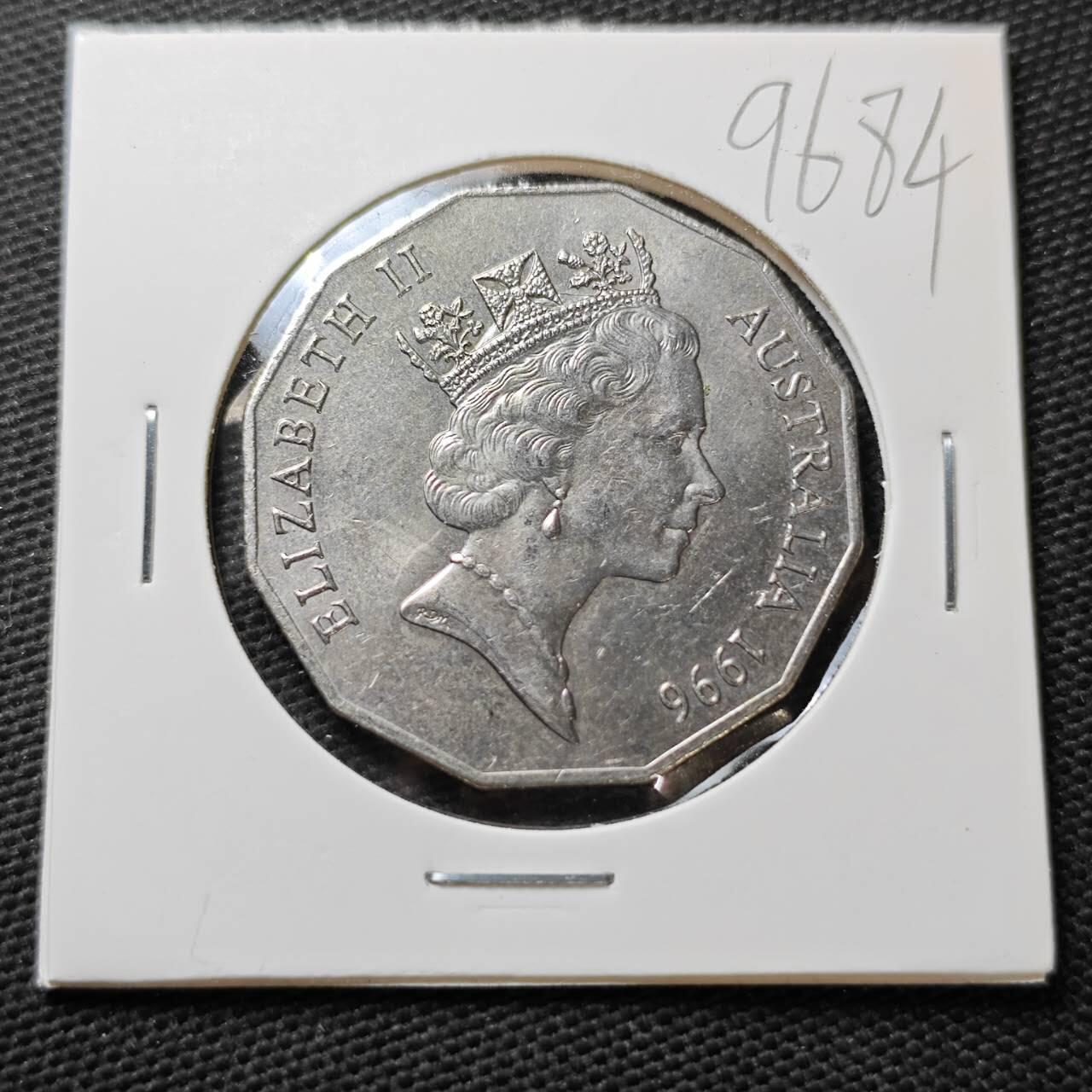 KK钱币收藏小铺  第396期  2月预留时间 周末发货  1996澳大利亚50便士