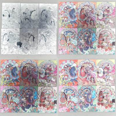 买就送PR！！龙虎卡牌-七六场（满200元包邮，无佣金，每周六结拍，欢迎送拍） - 24张 星宿文创 冯涛 - 生肖三娘 四工艺 (全粗 半粗 普卡 线稿全粗)