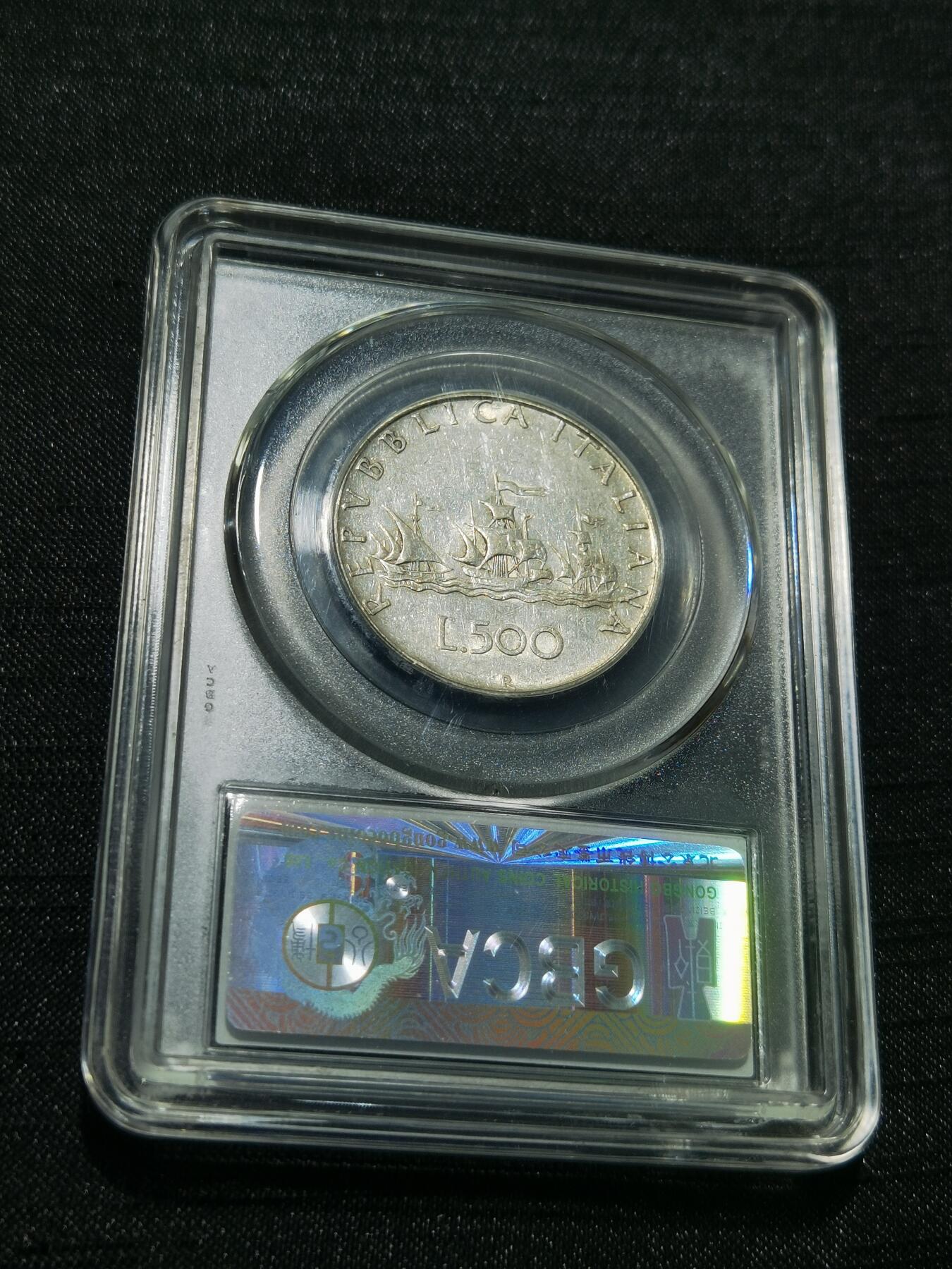 天下钱庄专场欢迎参拍 意大利少女500里拉银币