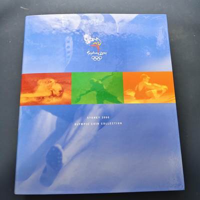【全场包邮】纯粹捡漏拍507场 - 澳大利亚2000年5元悉尼奥运会官方卡装纪念币28枚全套活页收藏册-盒证全