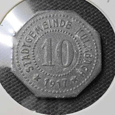 KK钱币收藏小铺  第396期  2月预留时间 周末发货 -  1917徳紧10芬尼