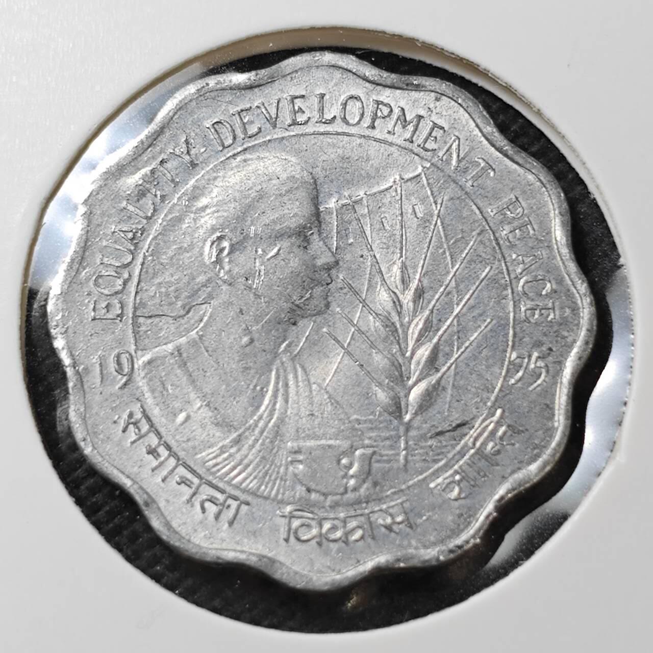 KK钱币收藏小铺  第396期  2月预留时间 周末发货 印度10派沙纪念币 