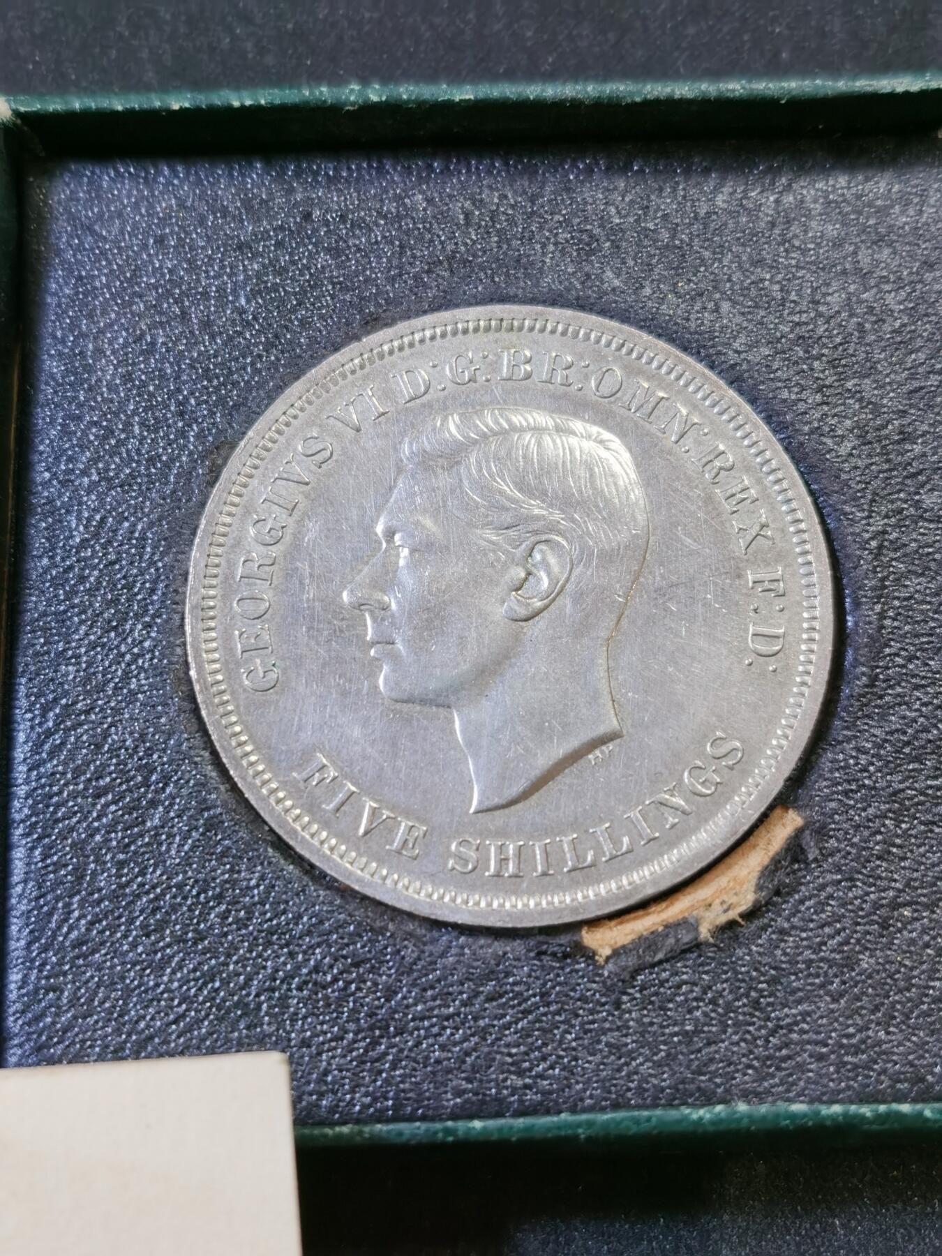 甄臻铺-世界币章拍卖（第52期），甄品场拍品征集中，送拍享返佣金等优惠多多 1951年乔治六世镍马剑，最后的马剑，盒证全