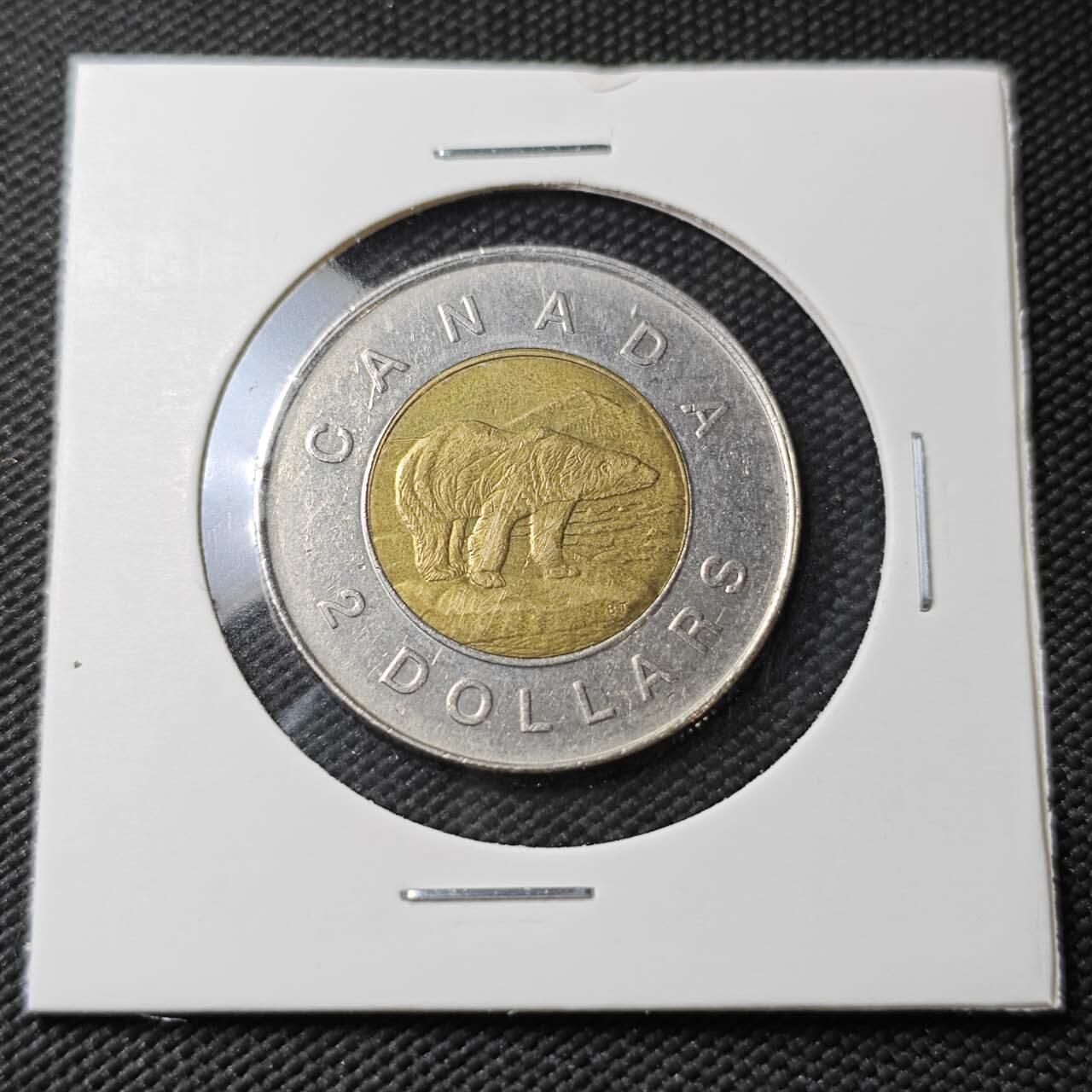 KK钱币收藏小铺  第396期  2月预留时间 周末发货  加拿大2元