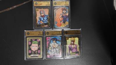 玉楼春卡牌第三期（开年小场，送拍零佣金，持续收拍） - 2025 卡宝文创 JOJO的奇妙冒险 黄金之风5张 