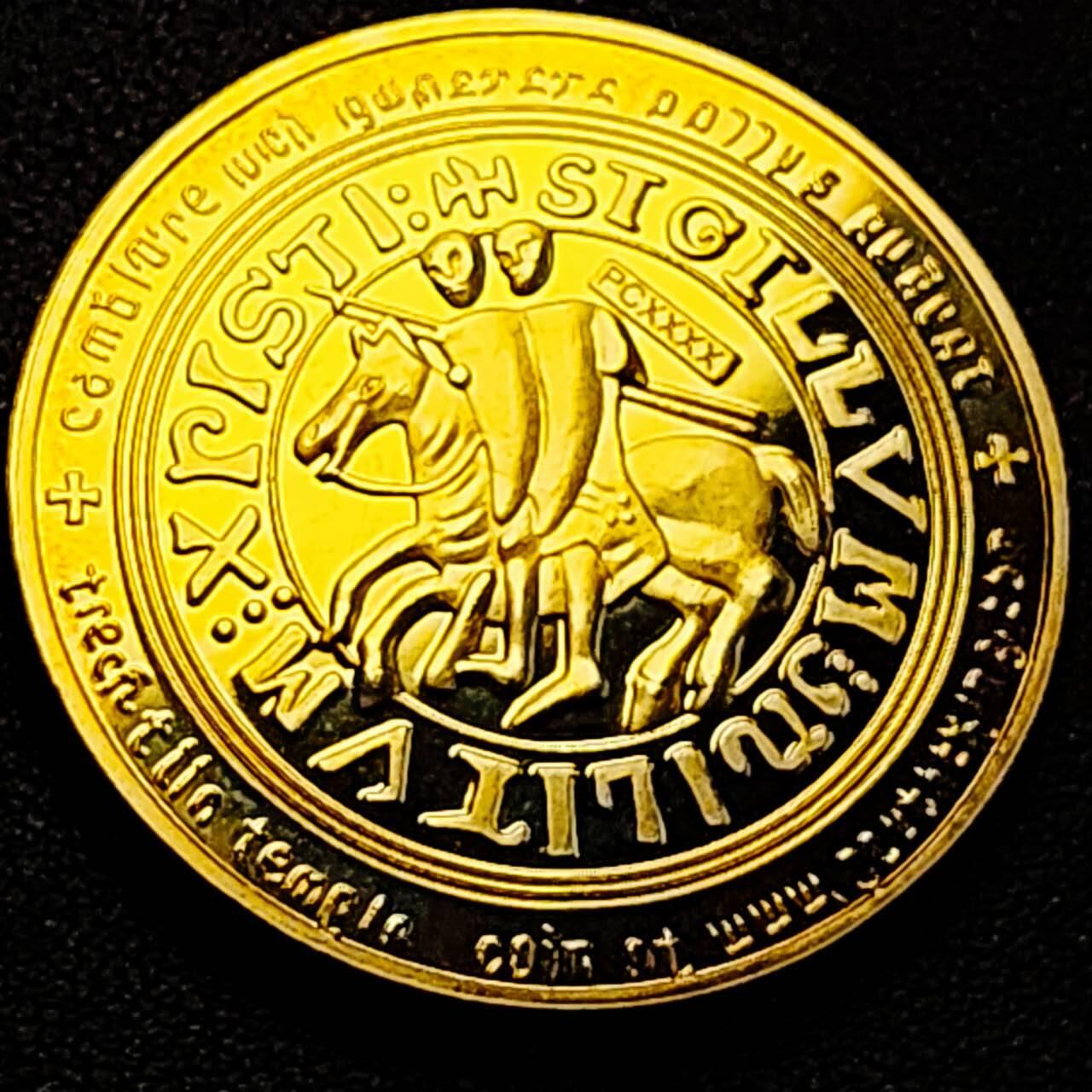 泉币菌-第200场- 新年快乐 新年第8场 本场拍品多 请提前出价（正月十五统一发货） 纪念章 马剑骑士纪念币 40×3mm