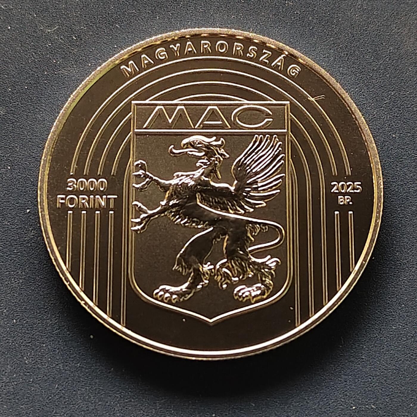 【全场包邮】纯粹捡漏拍507场-持续更新中 【少见】匈牙利2025年3000福林匈牙利田径俱乐部和匈牙利竞技体育150年纪念币-量5000