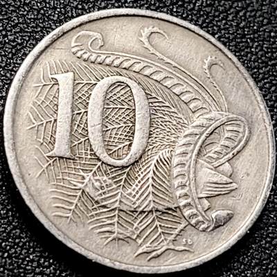 泉币菌-第200场- 新年快乐 新年第8场 本场拍品多 请提前出价（正月十五统一发货） - 英属 澳大利亚1968年10分铜镍币 琴鸟 伊丽莎白二世女王  铜镍币 23.6mm