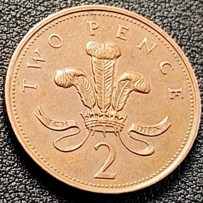 泉币菌-第200场- 新年快乐 新年第8场 本场拍品多 请提前出价（正月十五统一发货） - 1994年英国2便士 铜币 威尔士皇冠 狮子雄狮 