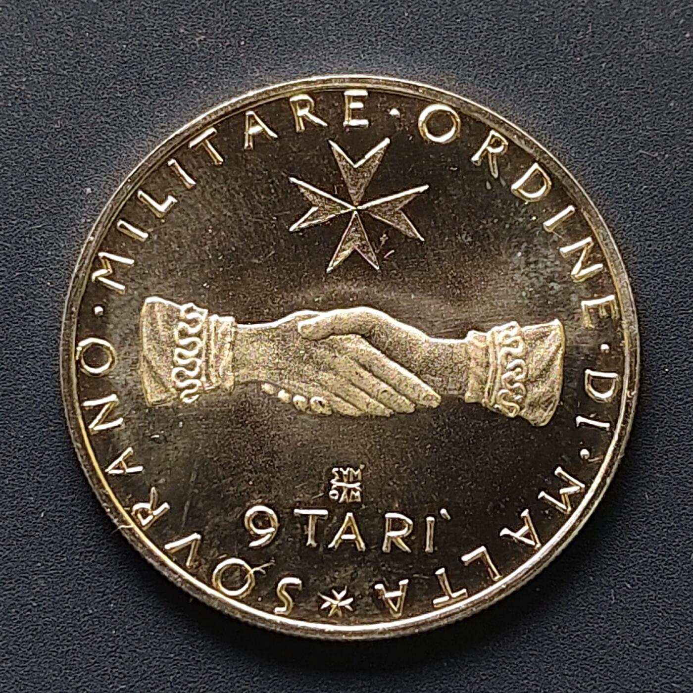 【全场包邮】纯粹捡漏拍507场-持续更新中 【稀少】马耳他骑士团1976年9泰利精制银币【9克90%】-量3000