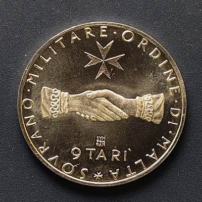 【全场包邮】纯粹捡漏拍507场-持续更新中 - 【稀少】马耳他骑士团1976年9泰利精制银币【9克90%】-量3000