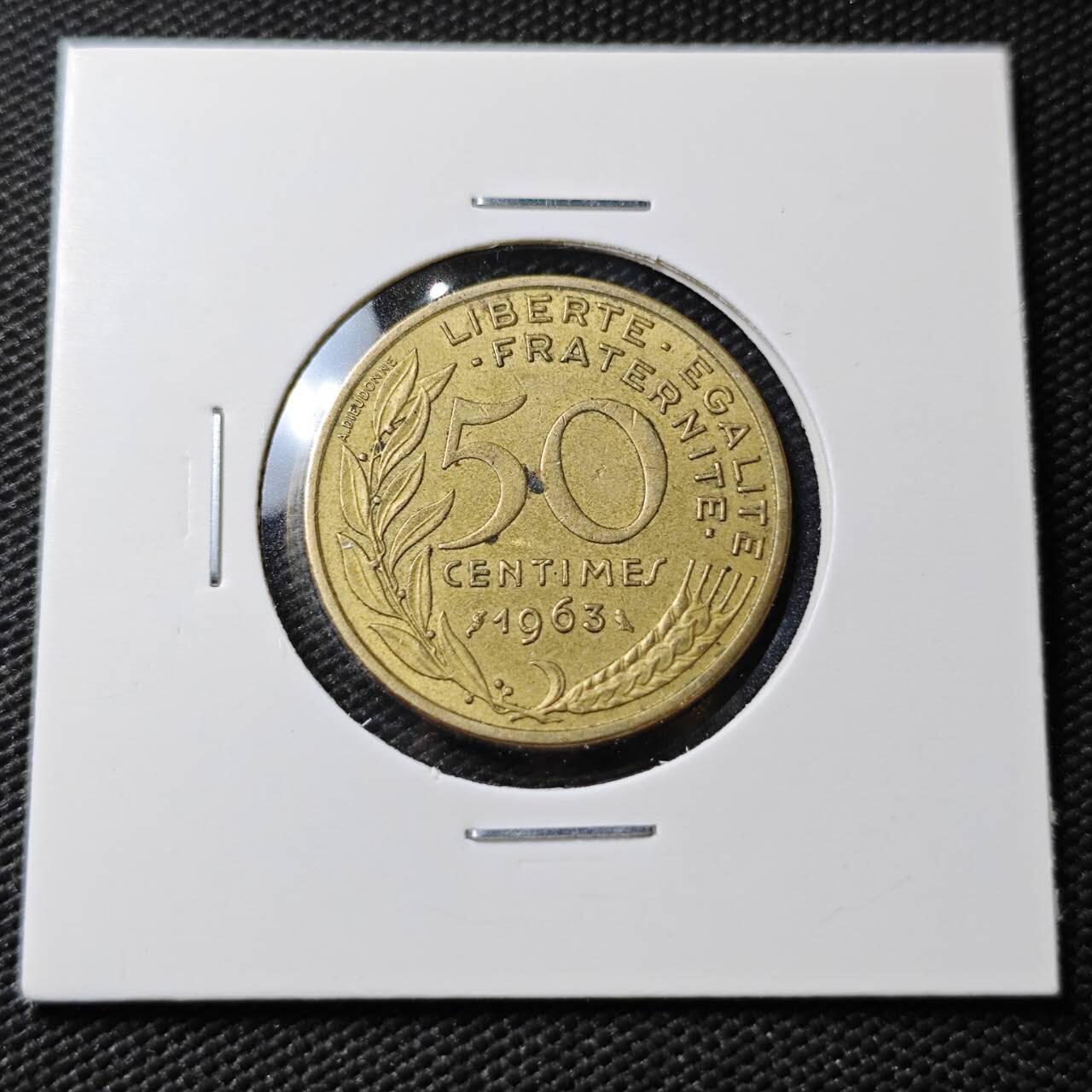 KK钱币收藏小铺  第396期  2月预留时间 周末发货  法国50生丁