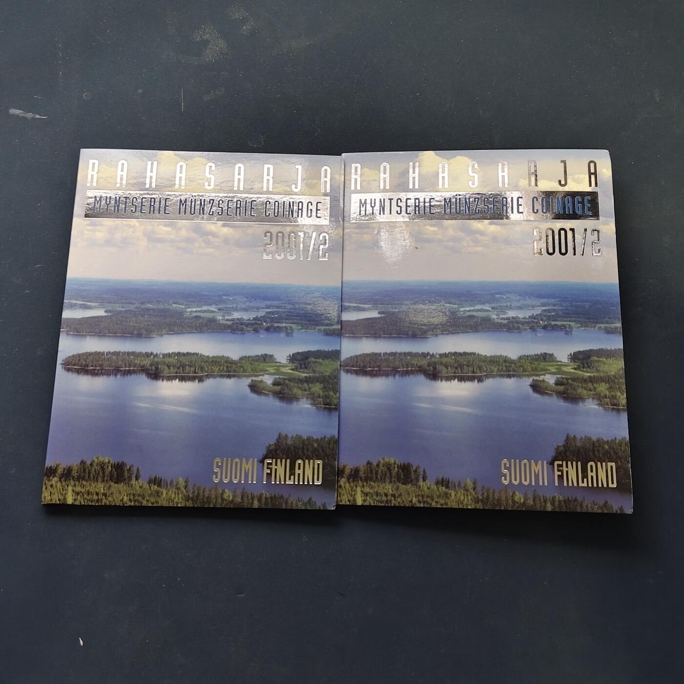 【全场包邮】纯粹捡漏拍506场-持续更新中 芬兰2001年马克铸币史系列马克创始人斯内尔曼纪念版官方套币（编号2001-2）2套