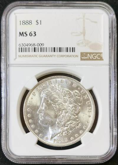 甄臻铺-世界币章拍卖（第52期），甄品场拍品征集中，送拍享返佣金等优惠多多 - NGC-MS63 1888年美国摩根