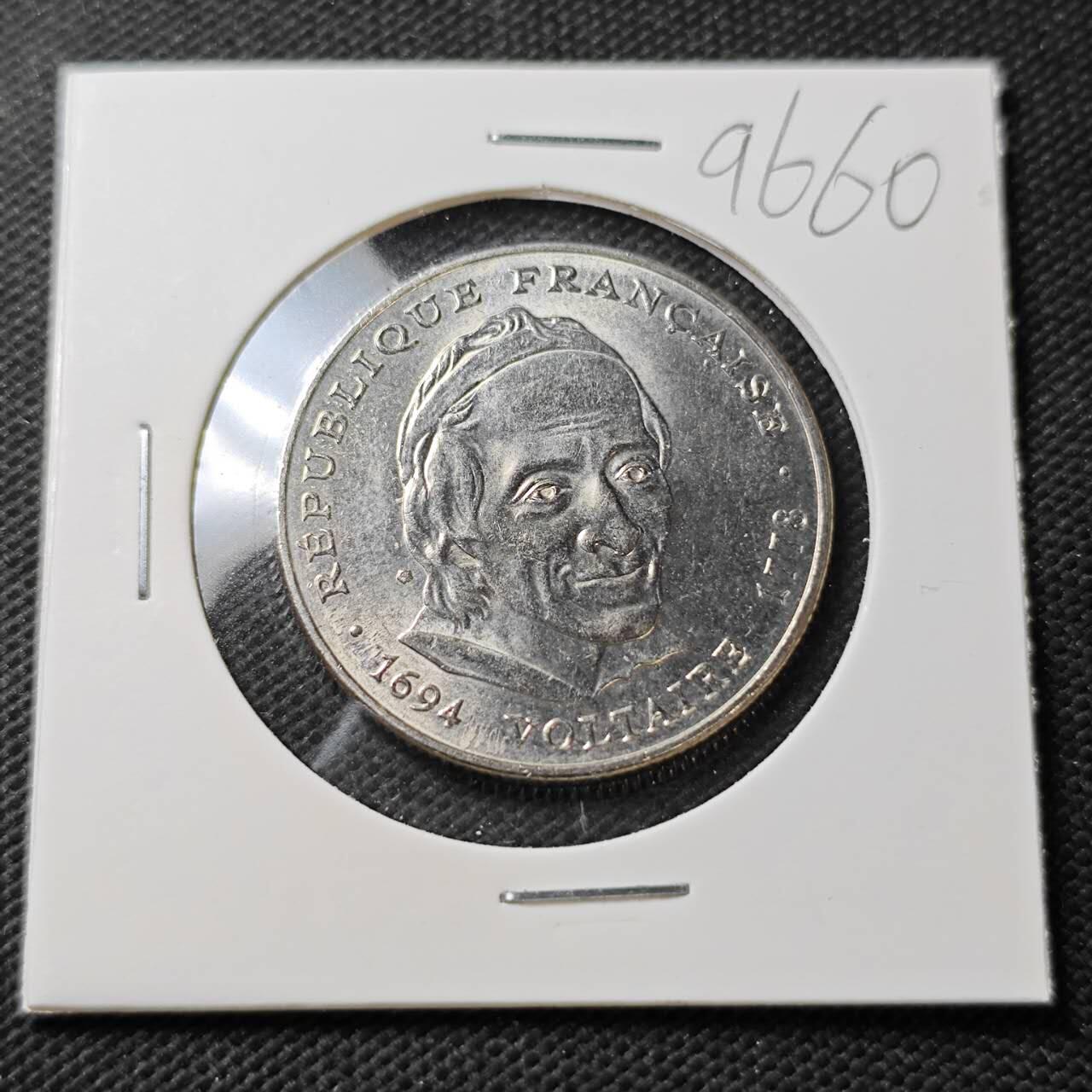 KK钱币收藏小铺  第396期  2月预留时间 周末发货  法国5法郎纪念币