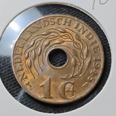 KK钱币收藏小铺  第396期  2月预留时间 周末发货 -  荷属东印度一分铜币