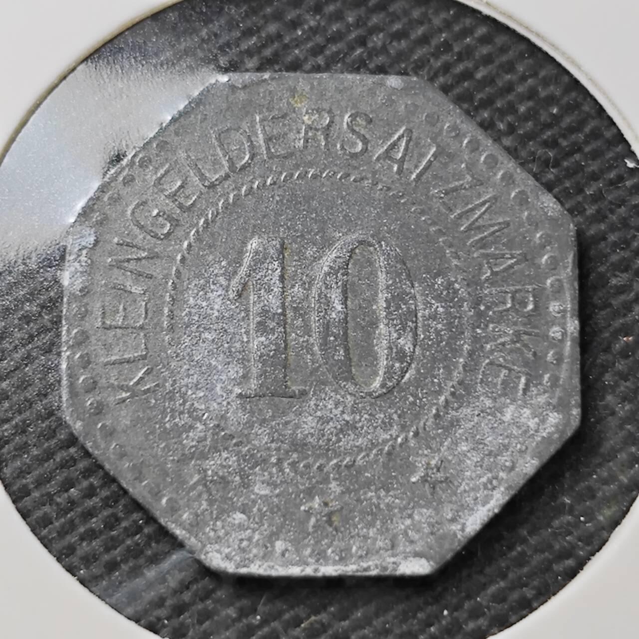 KK钱币收藏小铺  第396期  2月预留时间 周末发货  1917徳紧10芬尼