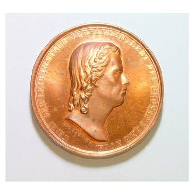 德国1980年 大文豪席勒高浮雕精制大铜章 42MM - 德国1980年 大文豪席勒高浮雕精制大铜章 42MM