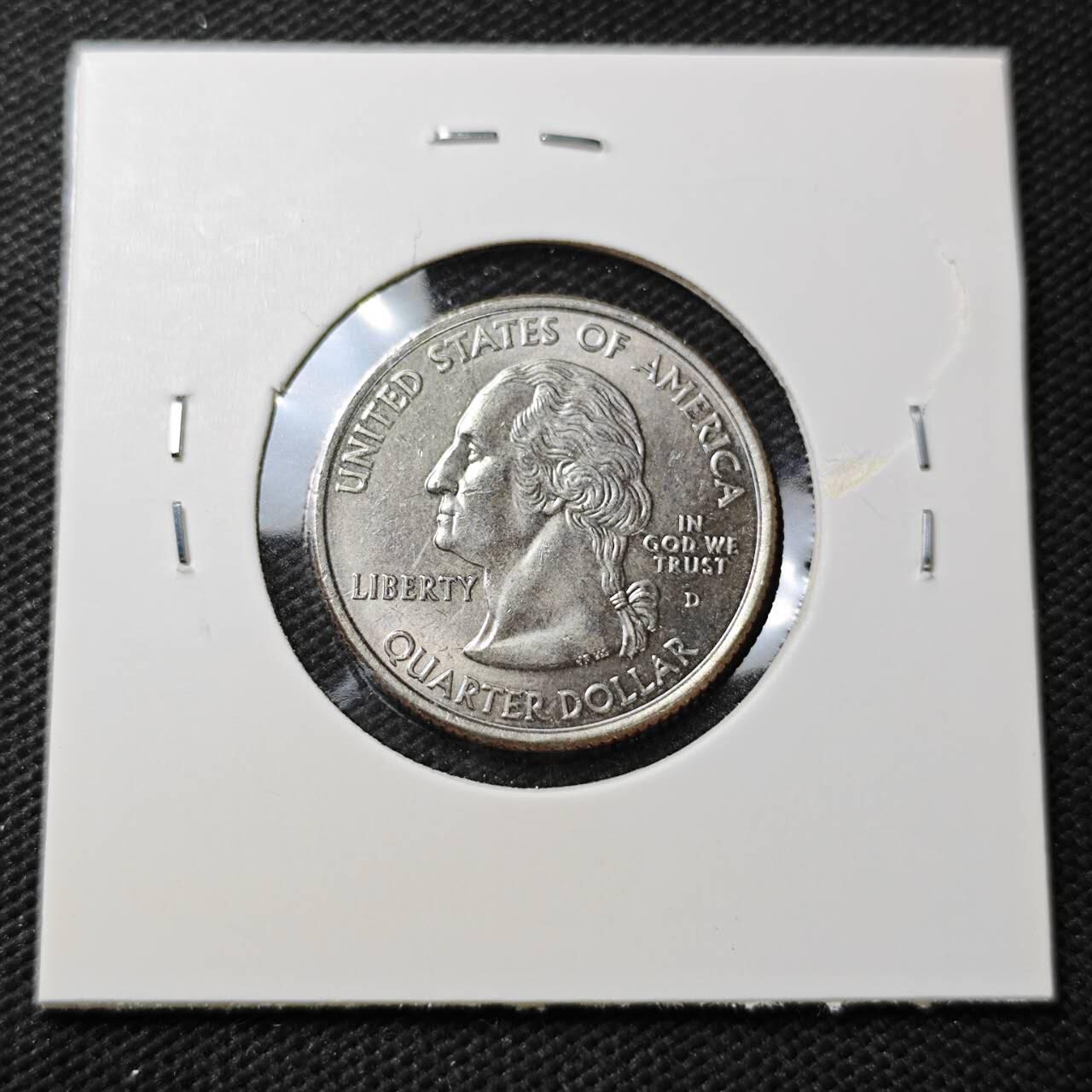 KK钱币收藏小铺  第396期  2月预留时间 周末发货 美国25分纪念币 