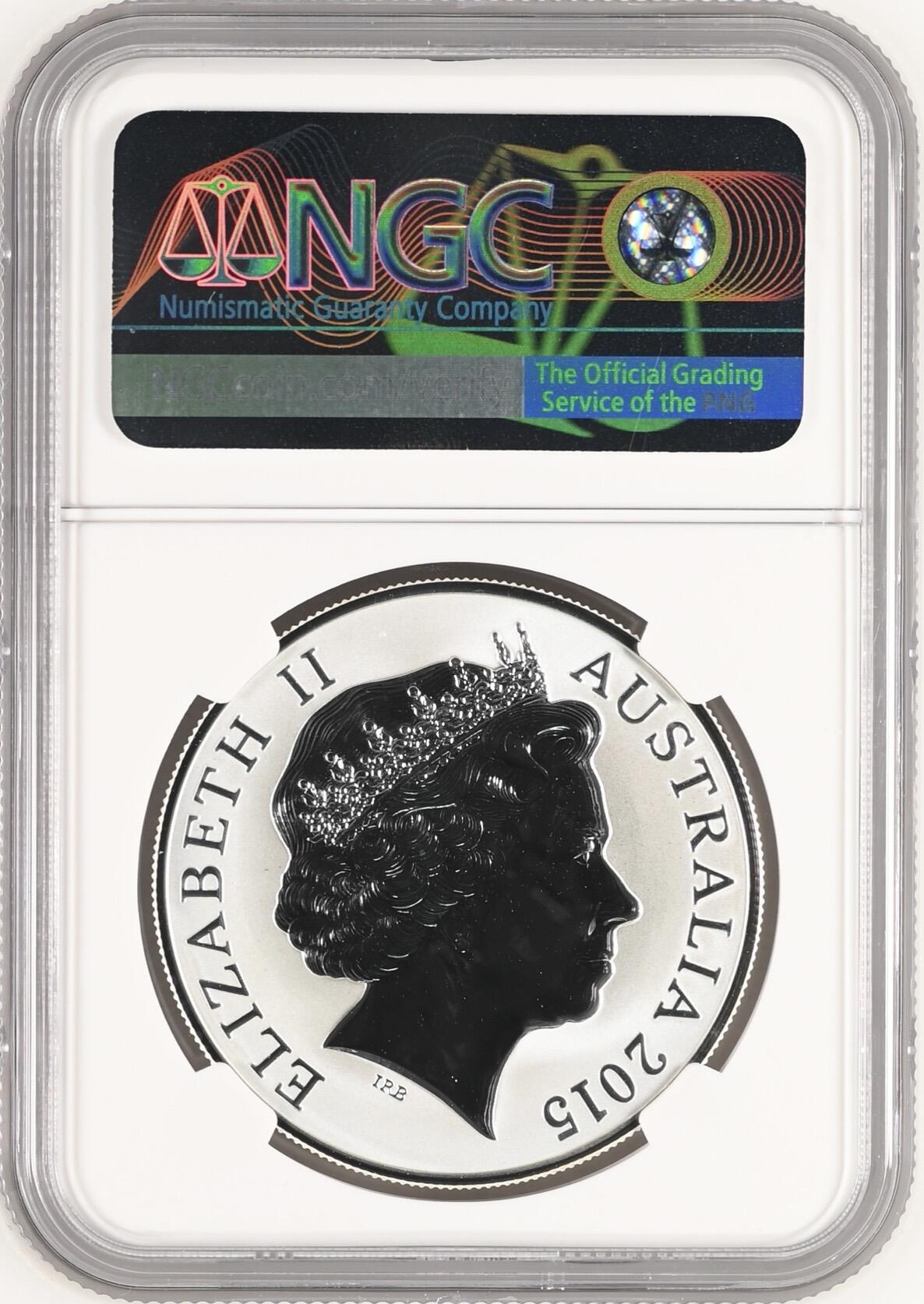 S&S Numismatic世界钱币-拍卖 第121期  澳大利亚2015年 辅助导航系列-灯塔 5澳元纪念银币 31.1克999银 NGC MS69