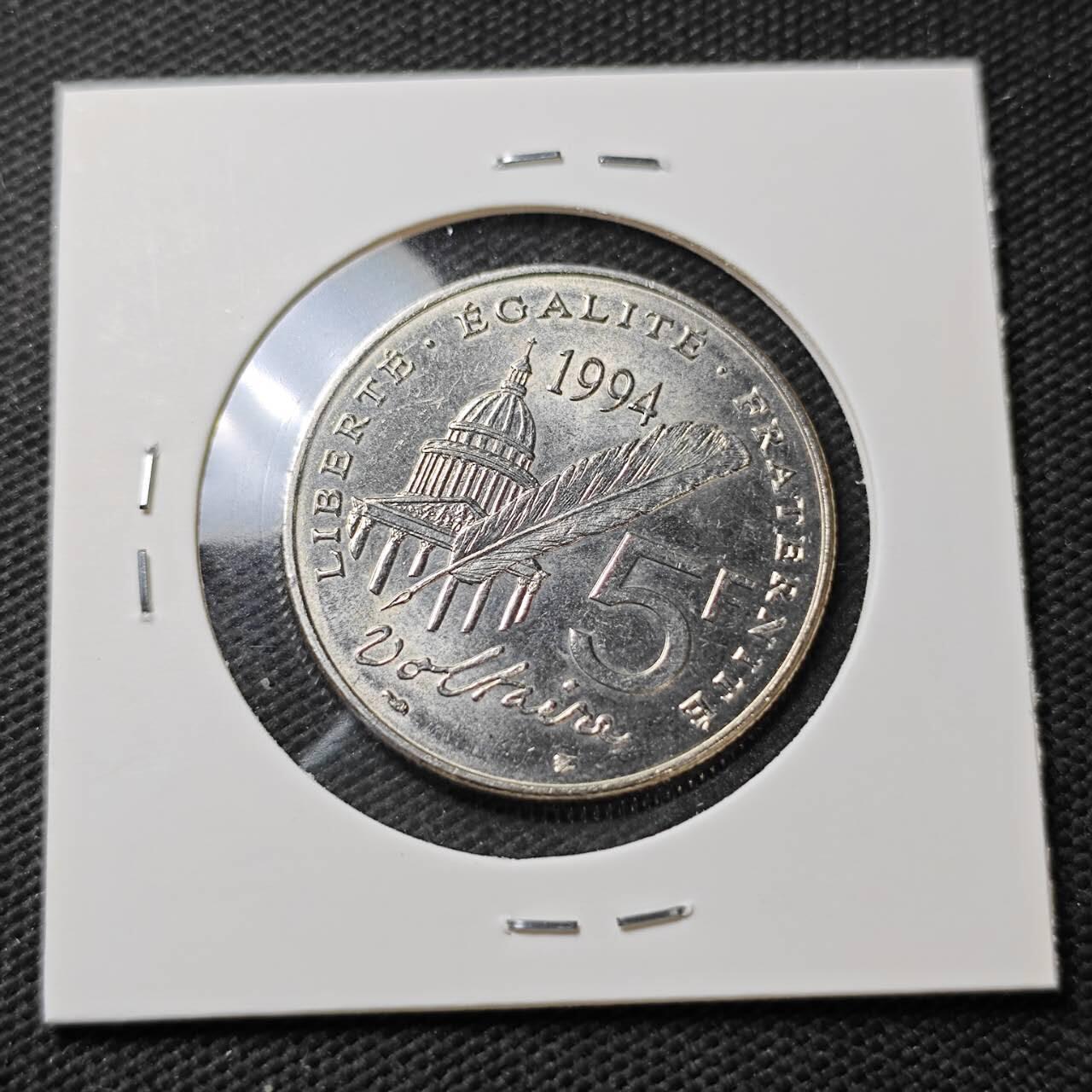 KK钱币收藏小铺  第396期  2月预留时间 周末发货  法国5法郎纪念币