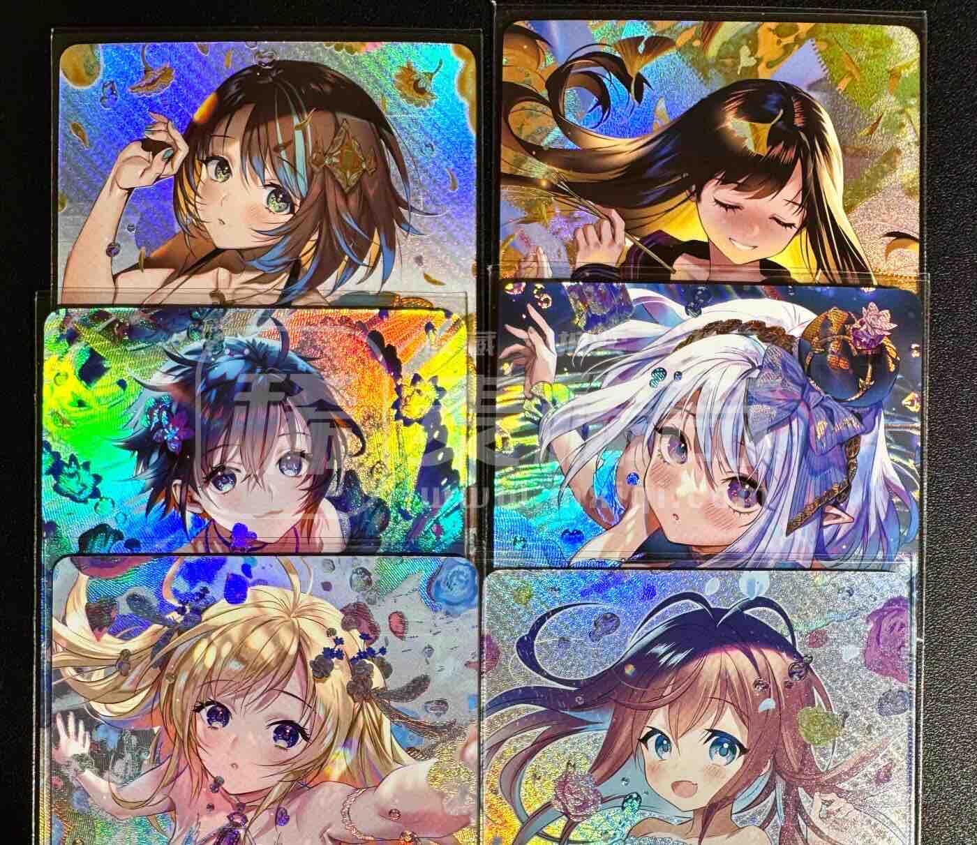 NO.25.5 好又多妹卡大赏，新店点关注不迷路！每周一站式配齐，方便凑单！（周6晚9点截拍，卖家送拍0抽成！） 动漫美女卡牌 泳装系列6张 折光彩闪