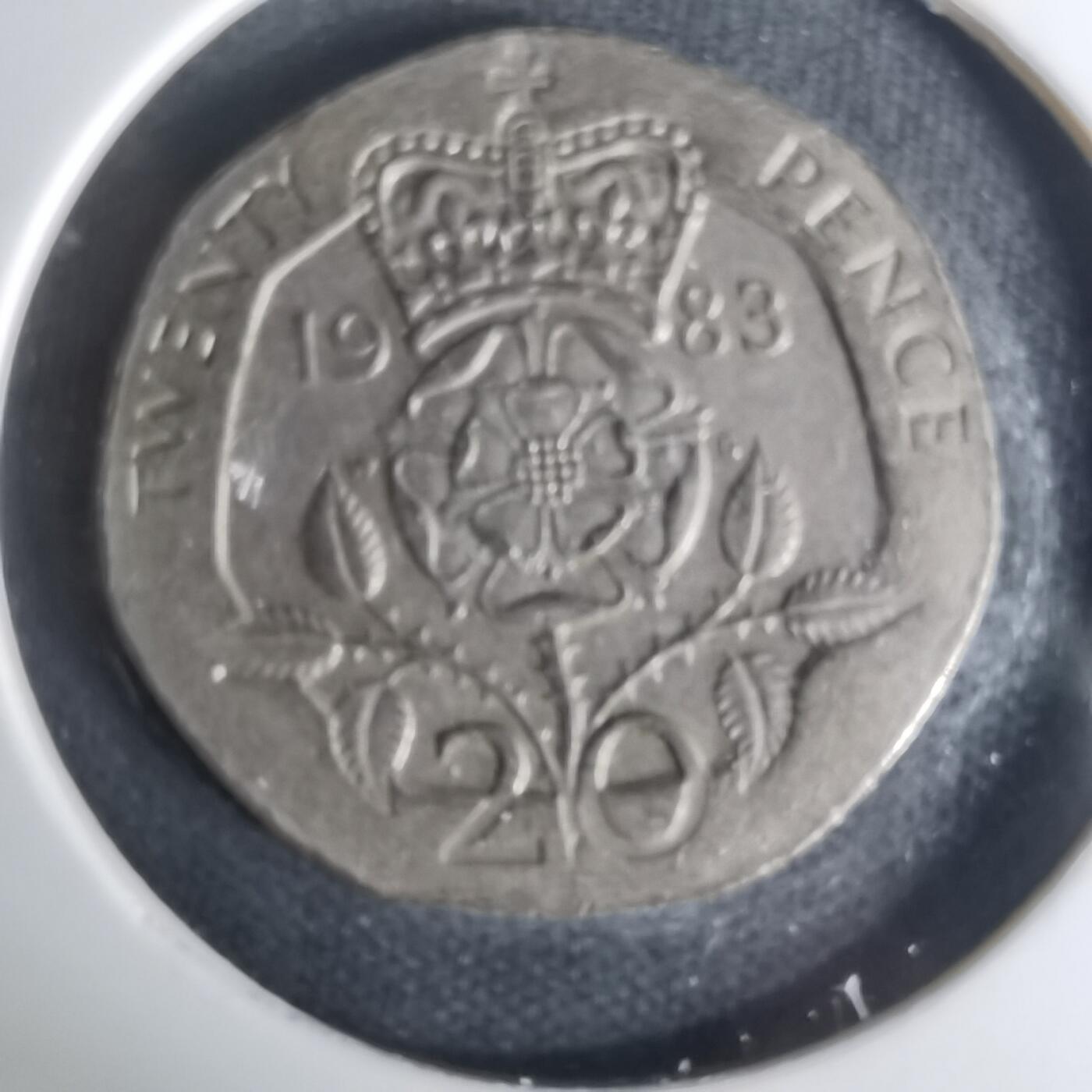 沼泽如烟--第1004场 英国1983年20便士