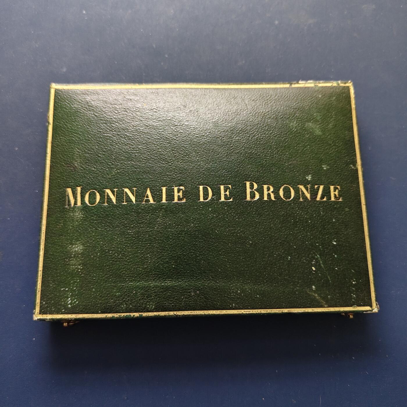 【全场包邮】纯粹捡漏拍507场-持续更新中 【样币】法国路易斯·菲利普一世1-10分铜样币4枚（2分版为1842年E11）-原盒