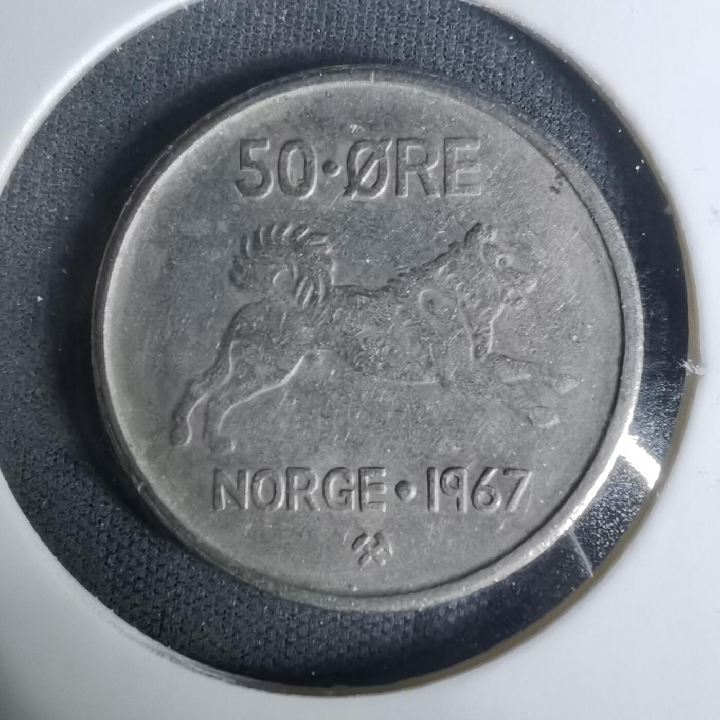 沼泽如烟--第1004场 挪威1967年50欧尔