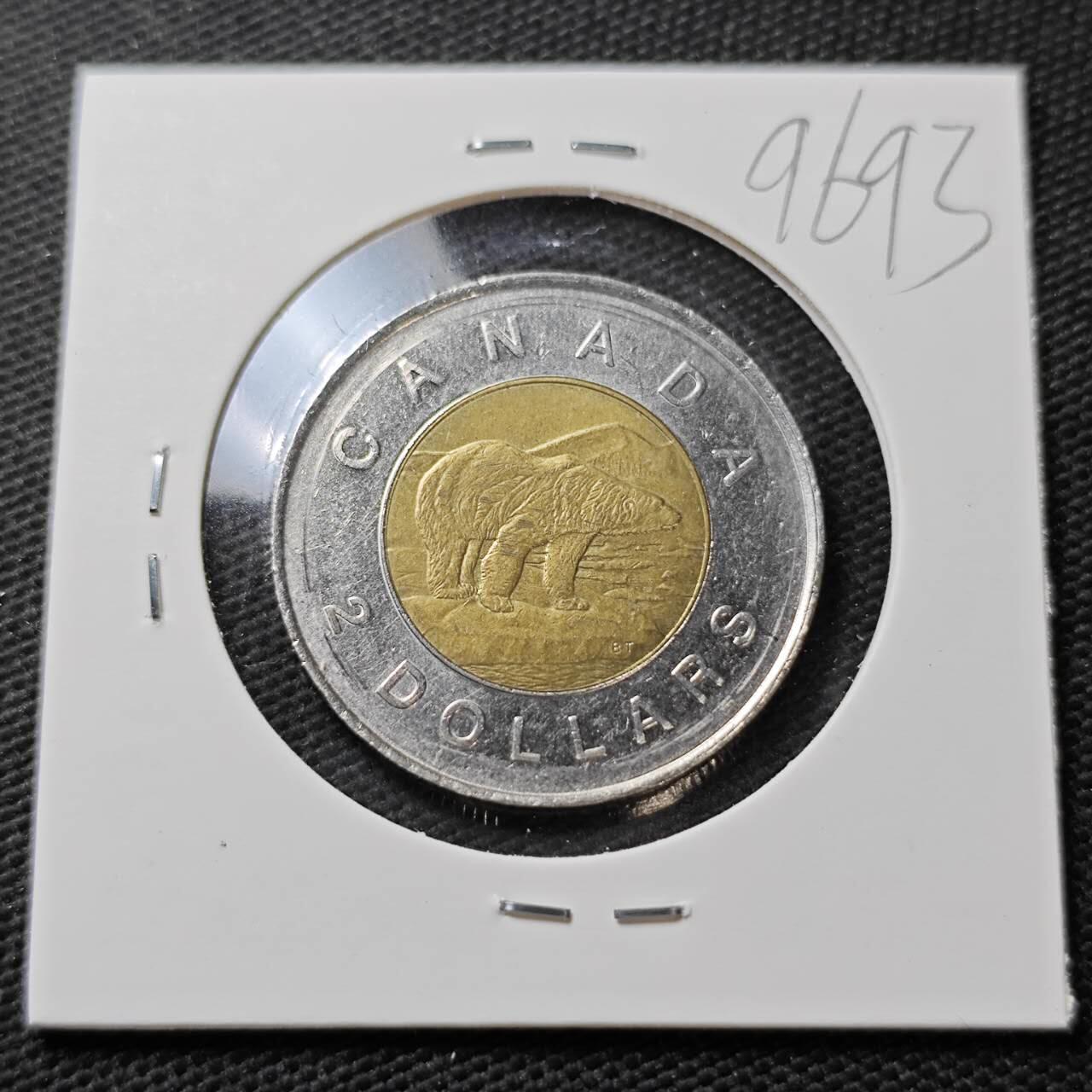 KK钱币收藏小铺  第396期  2月预留时间 周末发货  加拿大2元