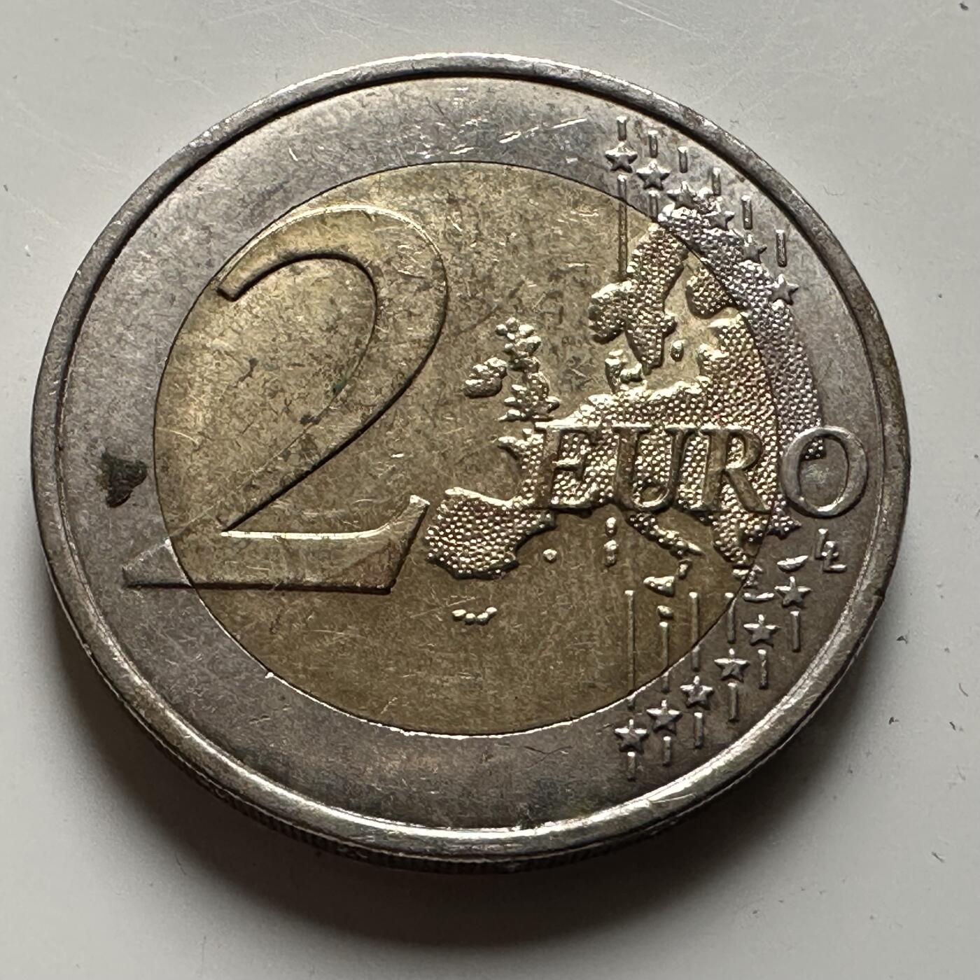 🌹外币初藏🌹🐯2026年第21场 正月十五正常发货 法国2016年世界杯2欧元纪念币