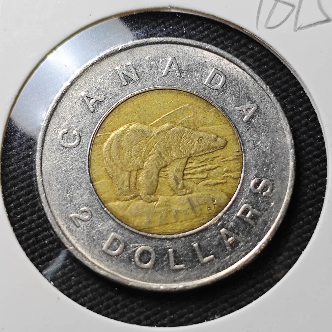 KK钱币收藏小铺  第396期  2月预留时间 周末发货  加拿大2元