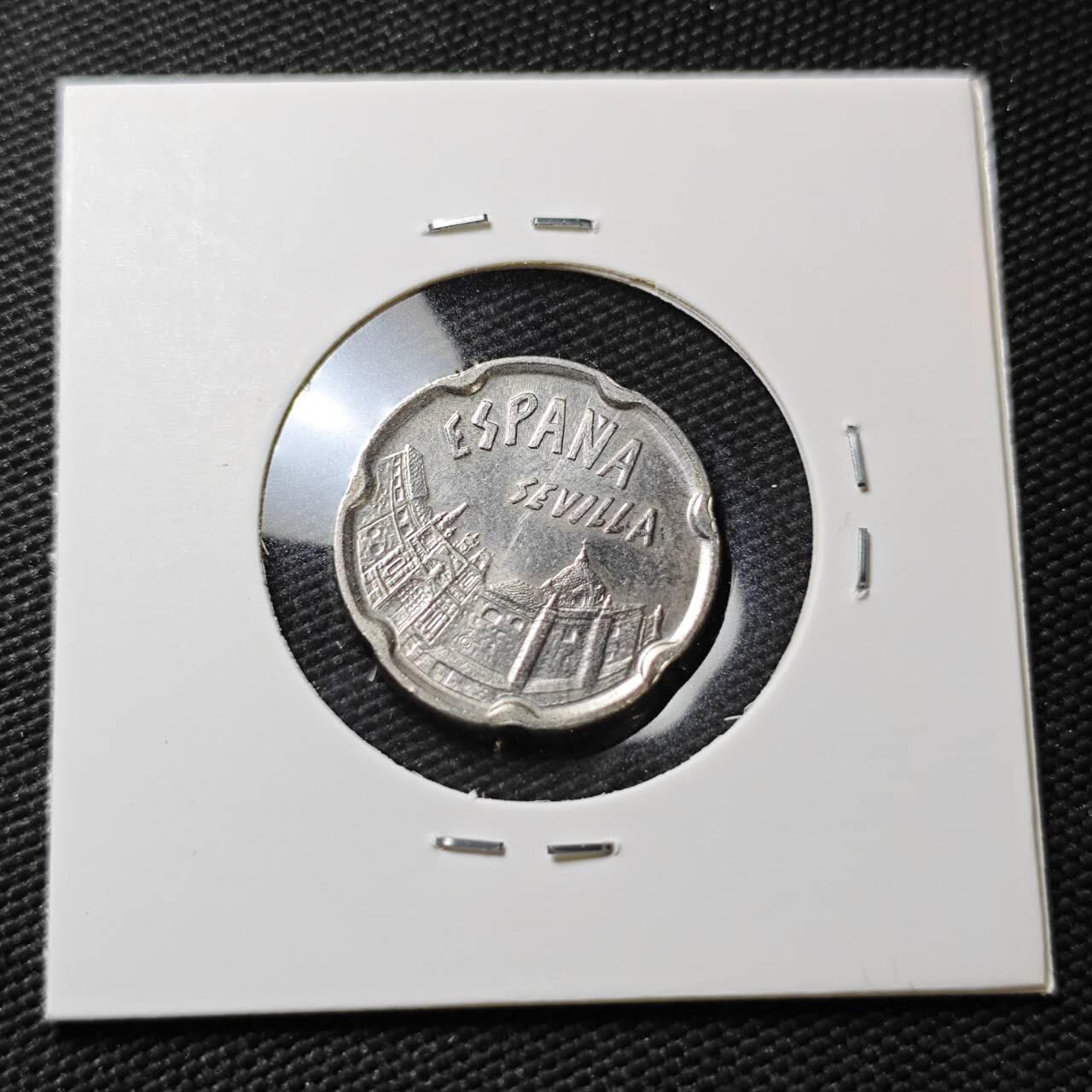 KK钱币收藏小铺  第396期  2月预留时间 周末发货  西班牙50比塞塔纪念币