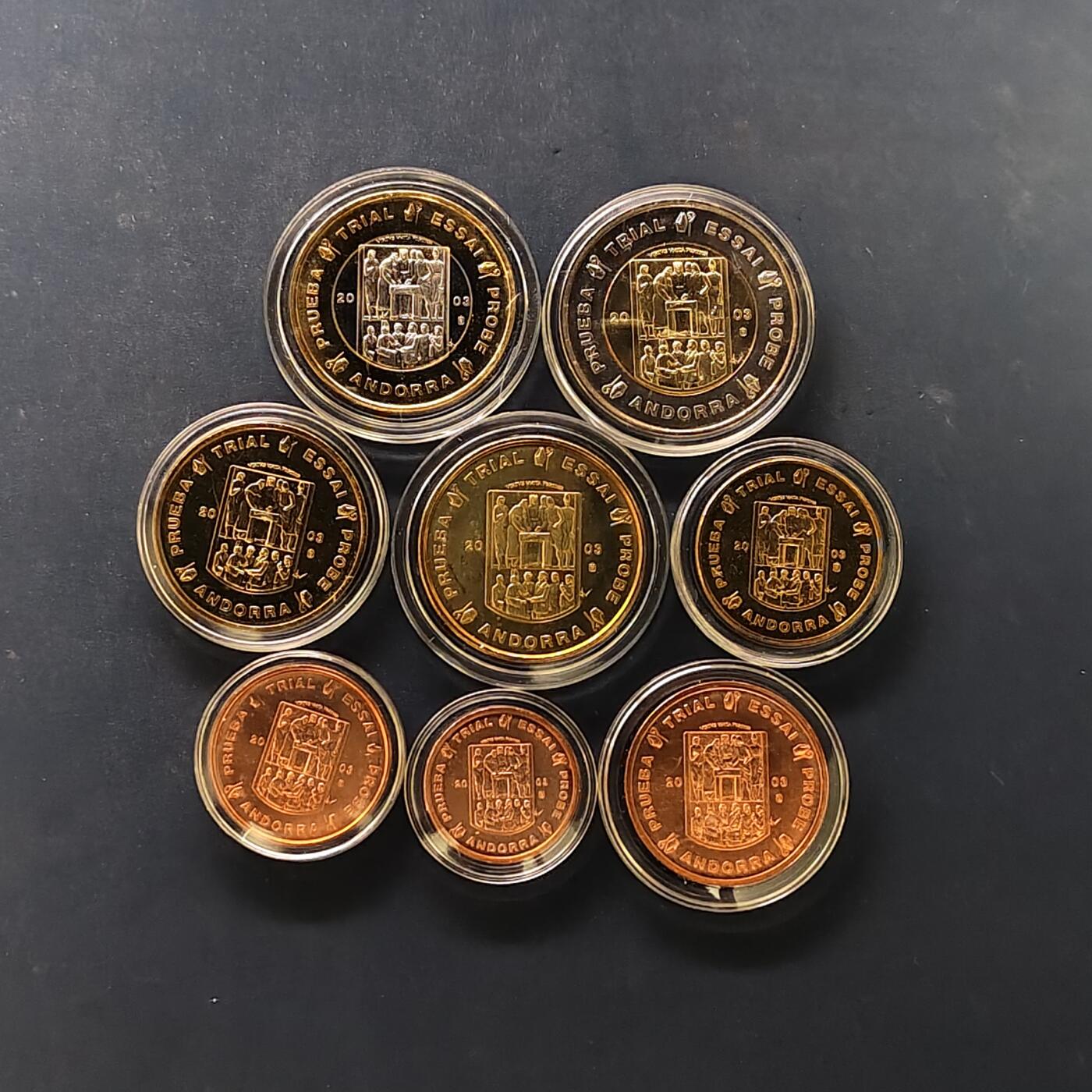 【全场包邮】纯粹捡漏拍506场-持续更新中 【商业样币】欧洲各国欧元商业样币系列安道尔公国