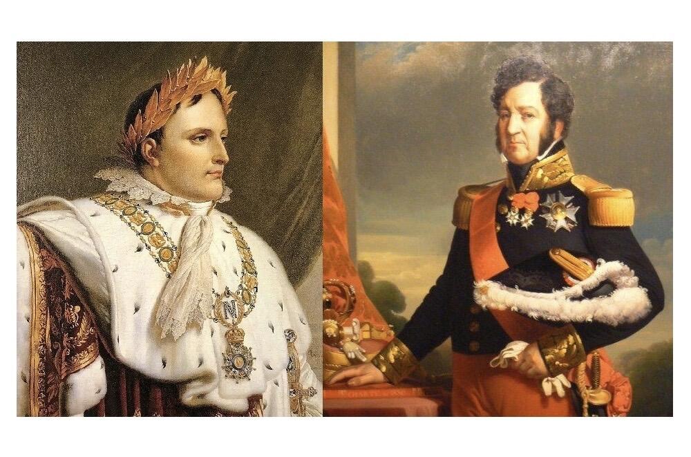 法国1836年 拿破仑+菲利普+凯旋门高浮雕精制大铜章 光边 52MM