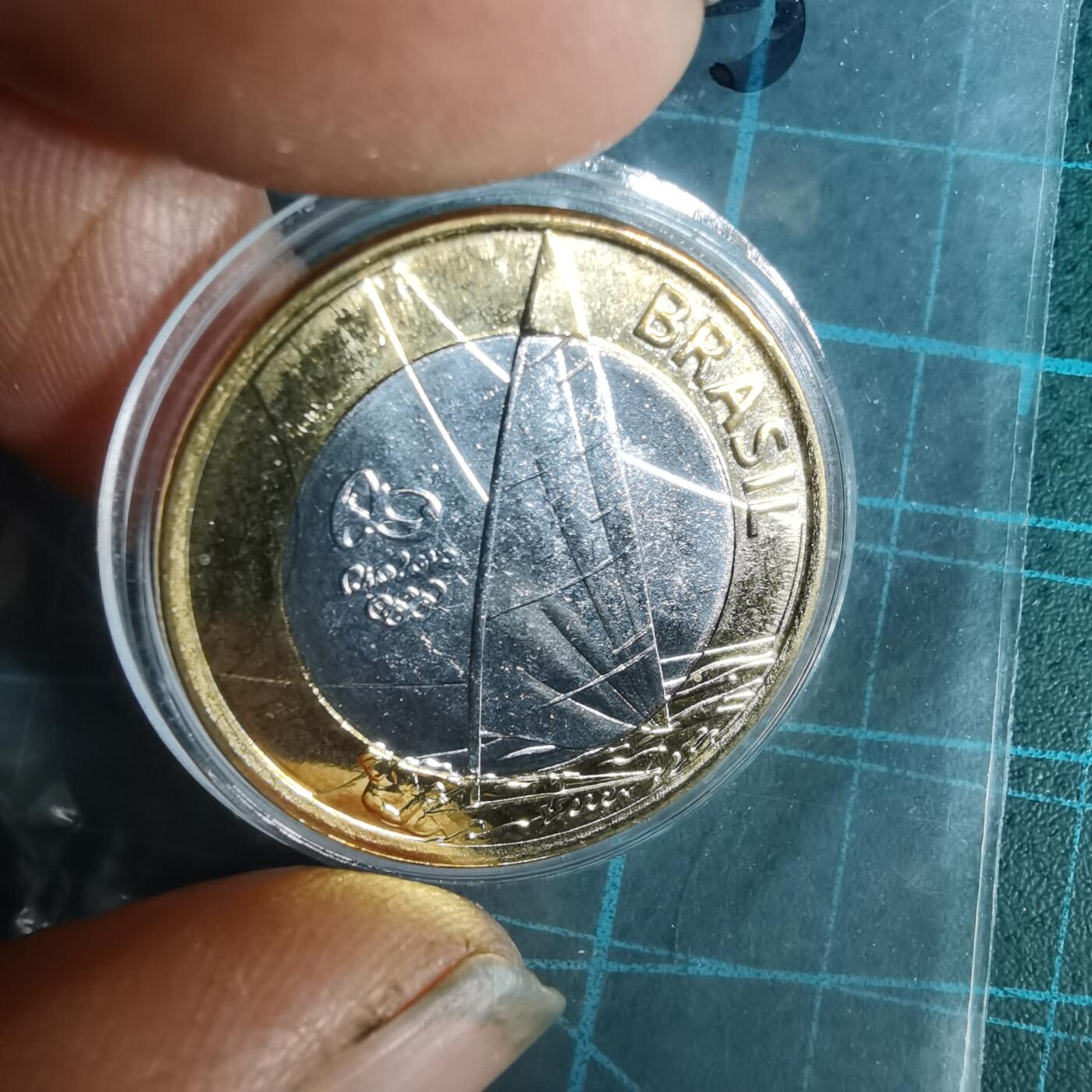 沼泽如烟--第1004场 巴西2015年1瑞尔纪念币