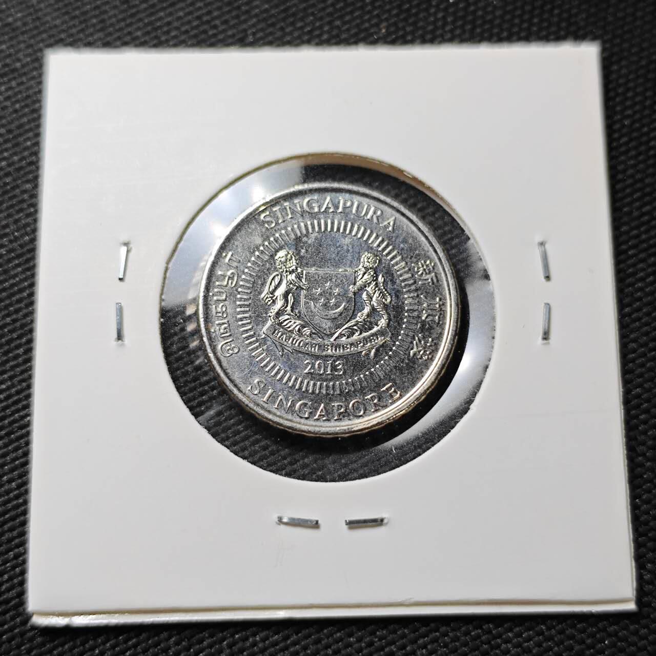 KK钱币收藏小铺  第396期  2月预留时间 周末发货  新加坡50分