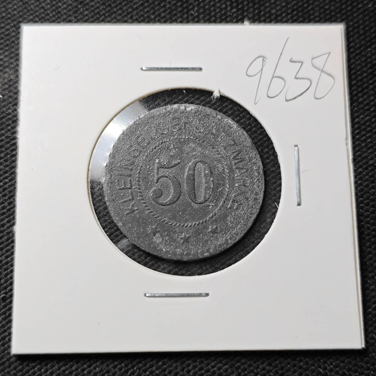 KK钱币收藏小铺  第396期  2月预留时间 周末发货  德紧50芬尼