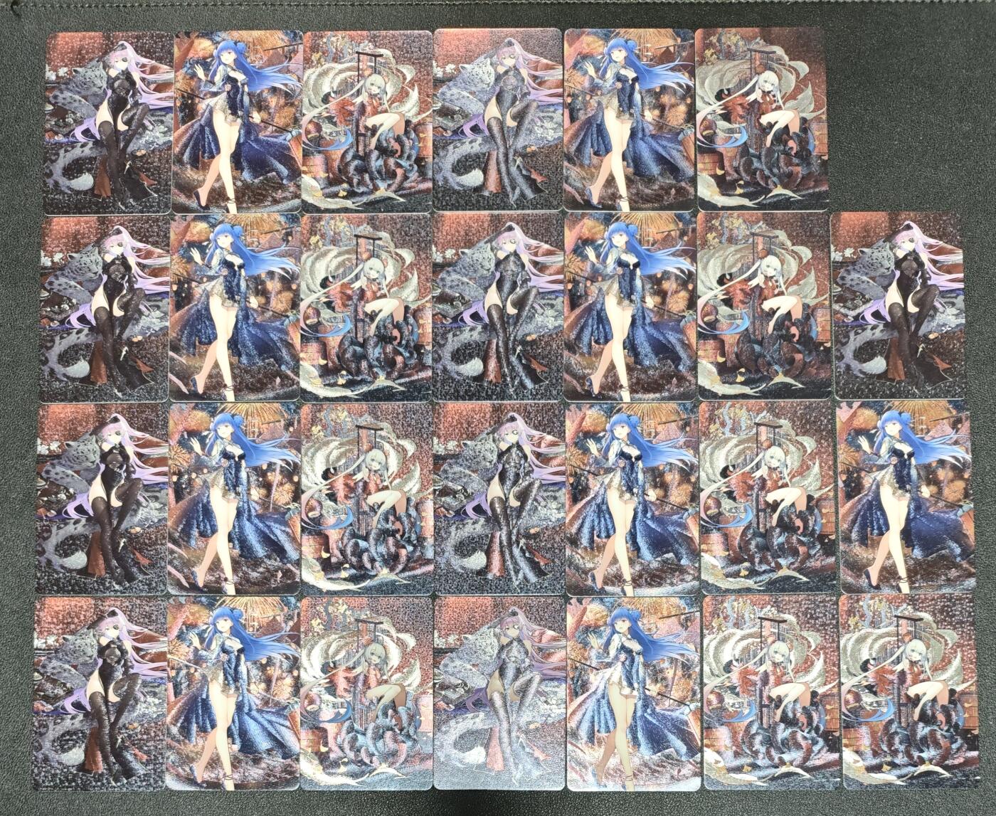 天玑星卡拍第173期《2.26周四截拍》持续收拍收评中 满赠卡需备注 宁缺卡牌 碧蓝航线 贺年卡 粗闪 二十七张