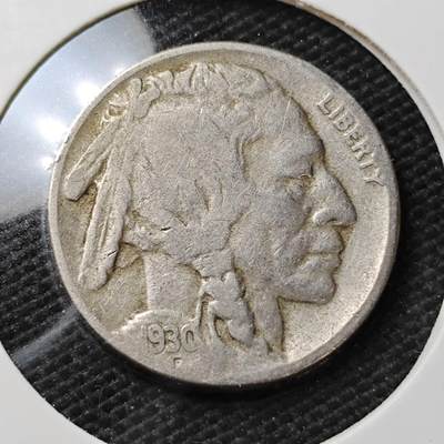 KK钱币收藏小铺  第396期  2月预留时间 周末发货 -  1930美国5分镍币